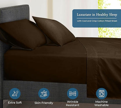 Royale Linens 400 Thread Count 100% American Grown Cotton Fitted Sheet Twin Size - Image 3
