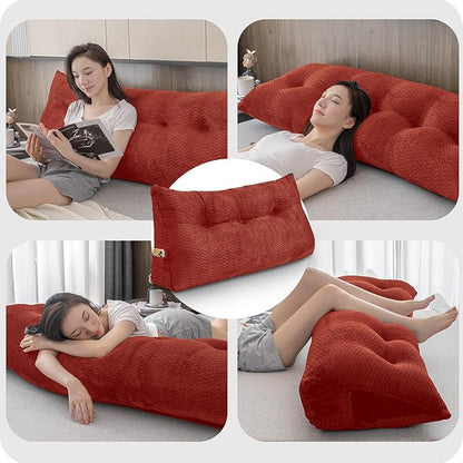 Large Bolster Triangular Headboard Wedge Backrest Positioning Support Bed Rest - Image 4