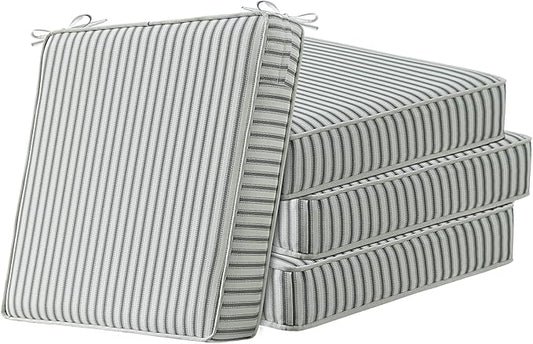 Square Corner Seat Cushions, Indoor Outdoor Water Repellent Universal Chair Pads by Unimatta