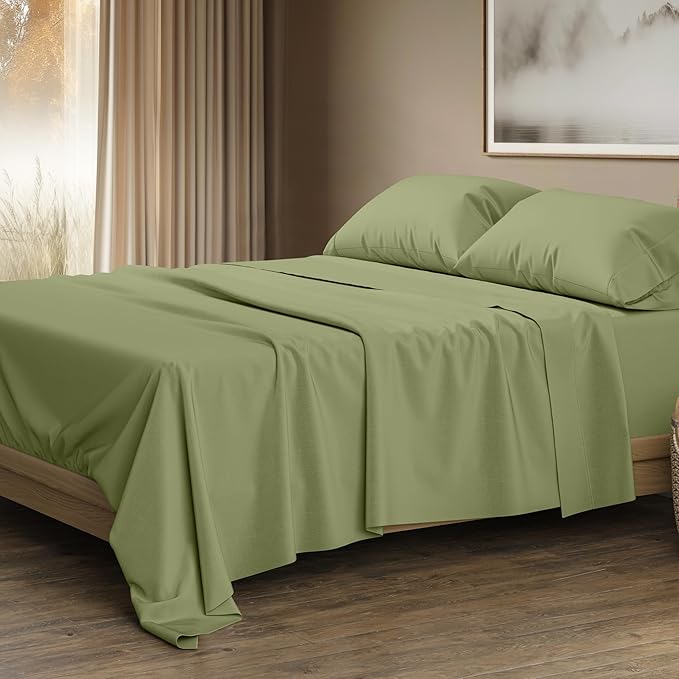 THREAD SPREAD 100% Egyptian Cotton Sheets Queen Size by THREADSPREAD