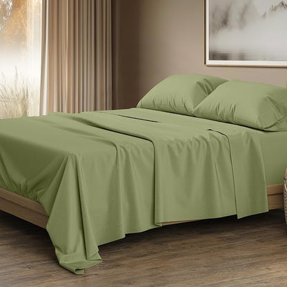 THREAD SPREAD 100% Egyptian Cotton Sheets California King Size Bed Set by THREADSPREAD