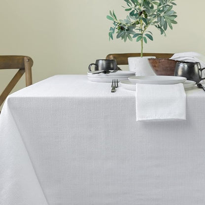 Benson Mills Cameron Textured Fabric Table Cloth, - Image 4