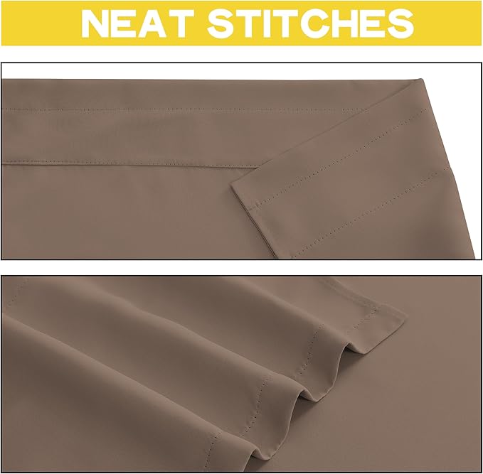 NICETOWN Blackout Valance for Windows, Rod Pocket Thermal Insulated Window - Image 4