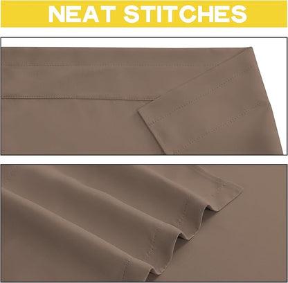NICETOWN 4 Panels Valances for Windows, Small Blackout Valence Topper of - Image 4