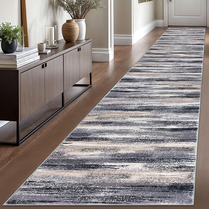 Modern Abstract Runner Rug 2.6x16 by lansny