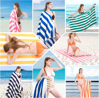 genovega 6 packs oversized 72x40 inch stripe beach on a desk or shelf