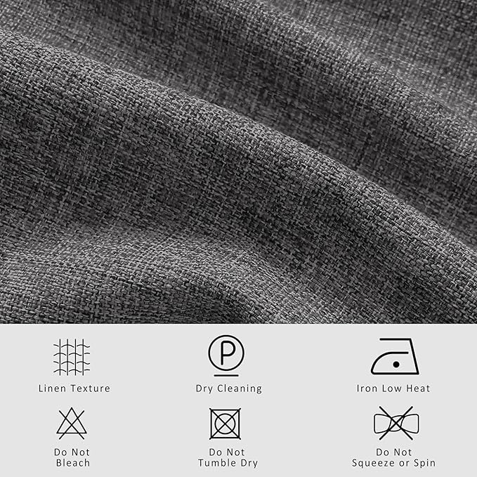 Macochico Pinch Pleated Blackout Curtains 102 Inches Long 100% Blackout Natural - Image 5