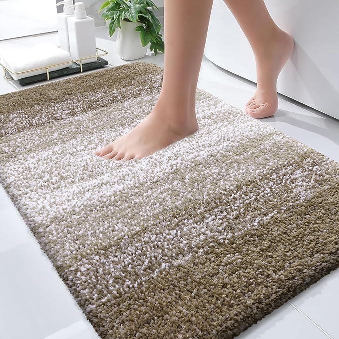 OLANLY Bathroom Rugs Mat 30x20, Extra Soft Absorbent Microfiber Bath Rugs by OLANLY