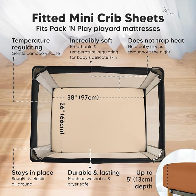 Pack and Play Sheets Fitted - Image 2