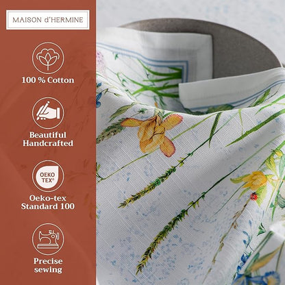 Maison d' Hermine Cloth Napkins Set of 4 100% Cotton Everyday Reusable Square - Image 2