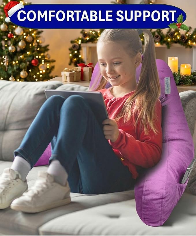 ComfortSpa Reading Pillow for Kids Teens Adult, Back Rest Pillow - Image 2