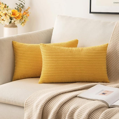 MIULEE Pack of 2 Pillow Covers Soft Soild Decorative Throw Pillow Covers Set by MIULEE