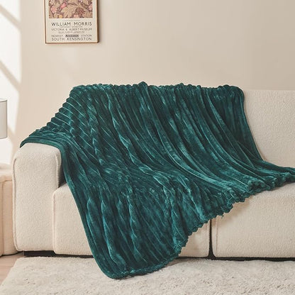 NEWCOSPLAY Super Soft Throw Blanket Dark Teal Premium Silky Flannel Fleece 3D - Image 8