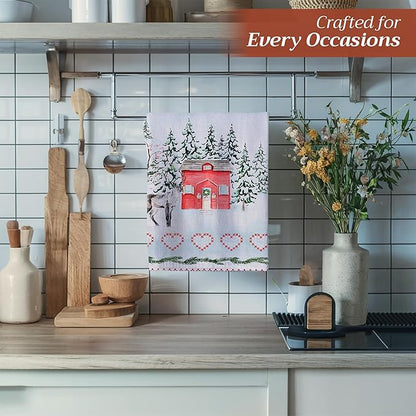 Maison d' Hermine Kitchen Towels Set of 3 100% Cotton 20" x 27.5" Reusable - Image 6