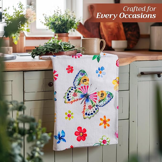 Maison d' Hermine Kitchen Towels Set of 3 100% Cotton 27.50" x 20" Reusable - Image 6