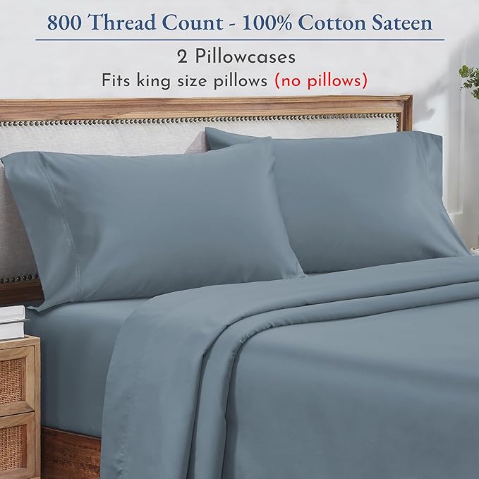 Heirloom Soft, Smooth & Thick Certified 800 Thread Count 100% Cotton Sateen - Image 3