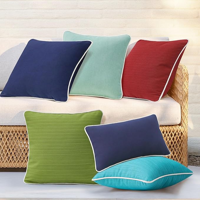 Decorative Outdoor Water Repellent Throw Pillows - Image 5