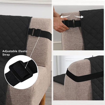 H.VERSAILTEX Reversible Futon Cover Water Repellent Armless Sofa Slipcover - Image 3