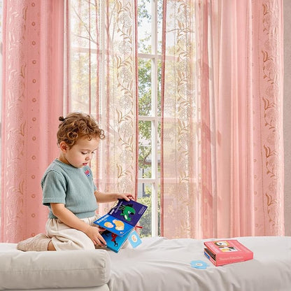 jinchan Winslow Sheer Curtains 63 Inch Length - Image 5