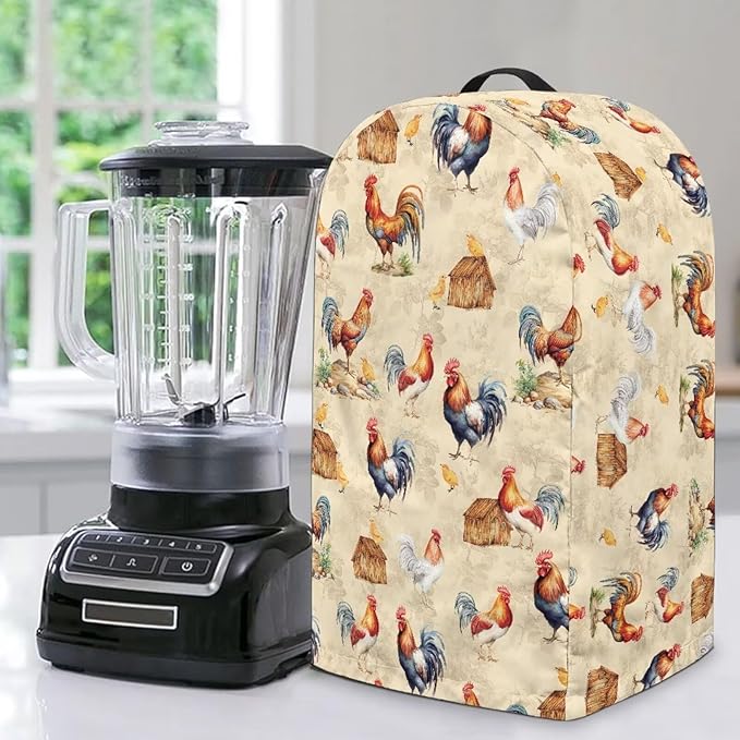 Chicken Rooster Blender Cover Kitchen Blender Dust Covers by Annejudy