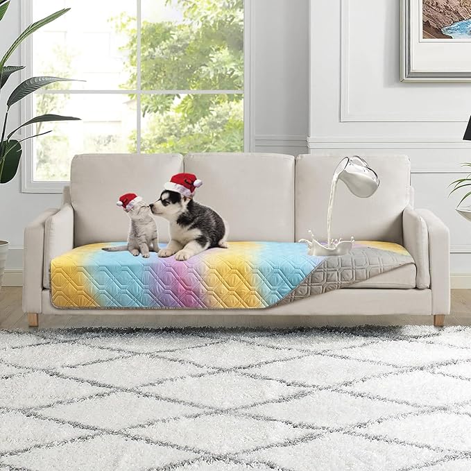 100% Waterproof Dog Bed Cover 30x70 inch Reversible Changing Pad Reusable by Topthumbs
