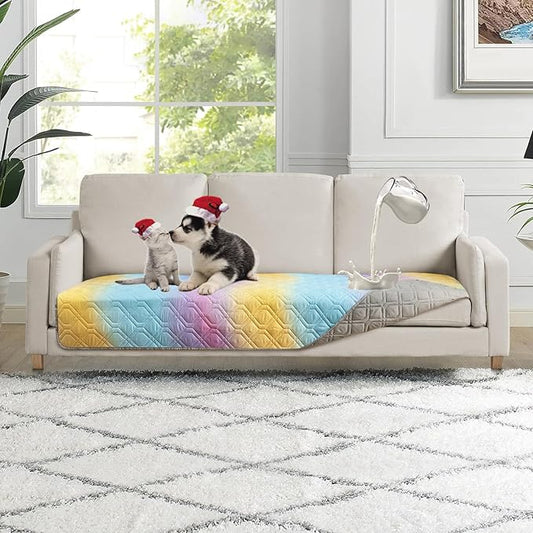 100% Waterproof Dog Bed Cover 30x70 inch Reversible Changing Pad Reusable by Topthumbs