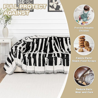 MEETSKY Boho Couch Cover Sofa Covers - Image 5