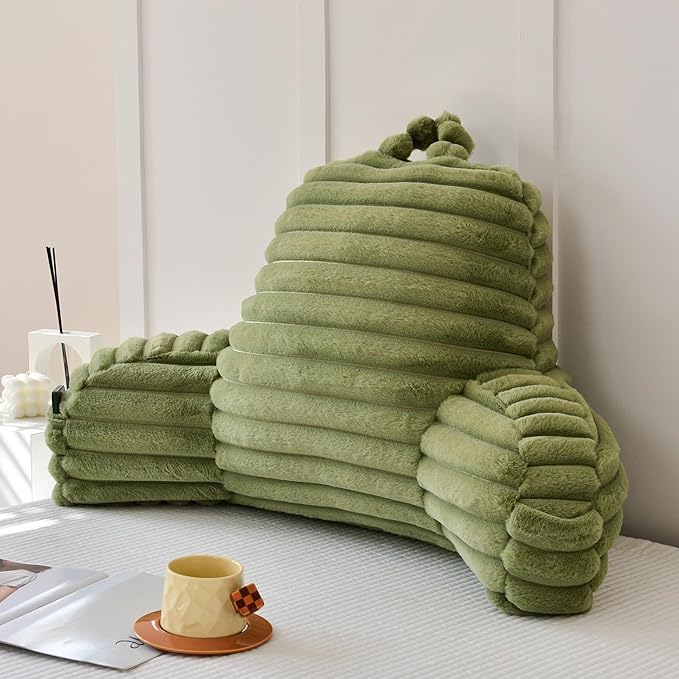 Yaoshuho Large Reading Pillow for Adults, Back Support Pillow for Sitting Up in - Image 4