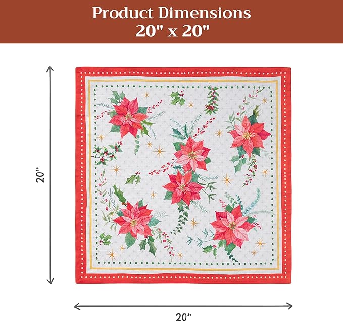 Maison d' Hermine Cloth Napkins Set of 4 100% Cotton - Image 7
