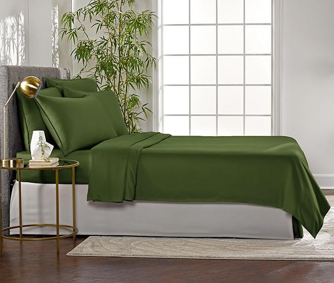 Pure Bamboo King Sheets, Genuine 100% Organic Viscose Derived from Bamboo Bed - Image 4