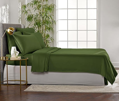 Pure Bamboo Queen Sheets, Genuine 100% Organic Viscose Derived from Bamboo Bed - Image 4