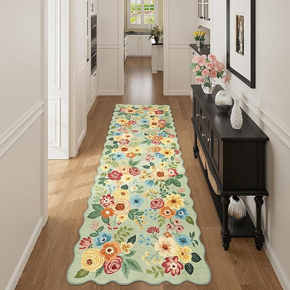 DUKINO 2.6x8 Runner Rug for Hallway, Washable Kitchen Rug - Image 7