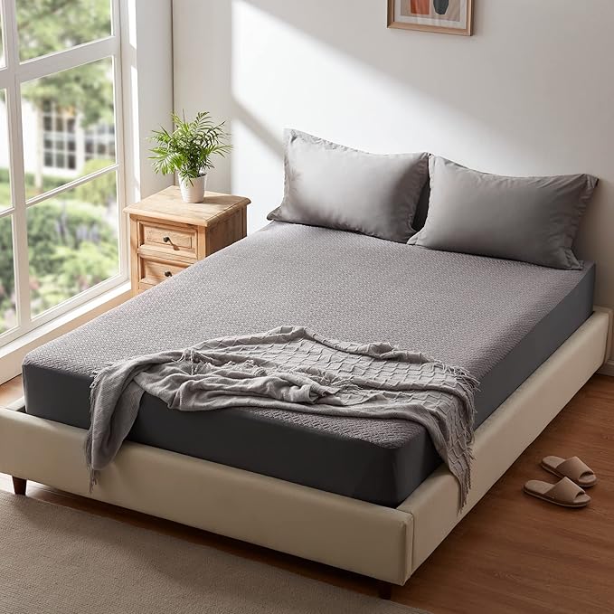 Hanherry 100% Waterproof Full Size Mattress Protector, Rayon Made from Bamboo - Image 6