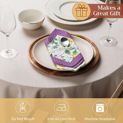Maison d' Hermine Cloth Napkins Set of 4 100% Cotton Soft & Durable Everyday - Image 4