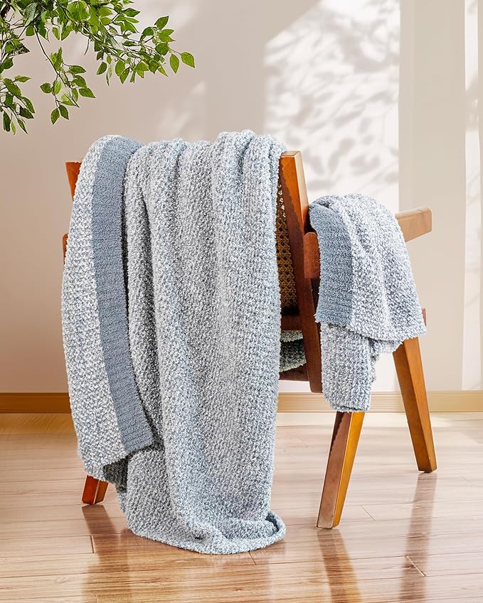 Super Soft Throw Blanket 50 x 60 Inches, Half-Side Plush Fuzzy Blanket - Image 2