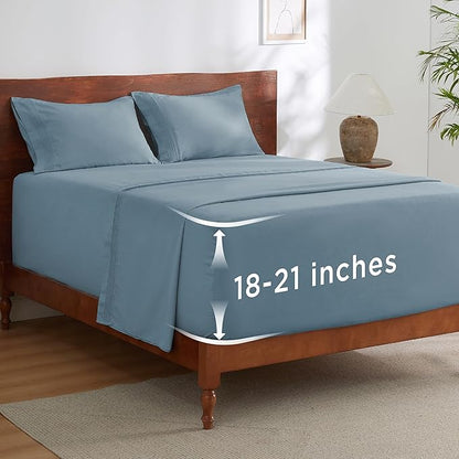 Bedsure Deep Pocket King Sheet Set by BEDSURE
