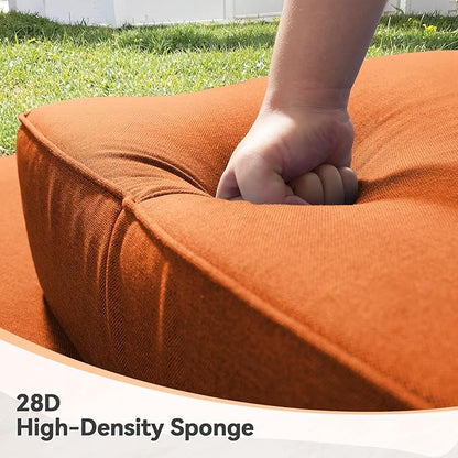 6" Thick Outdoor Cushions 24x24x6, 2-Set Deep Seat Patio Cushions - Image 5