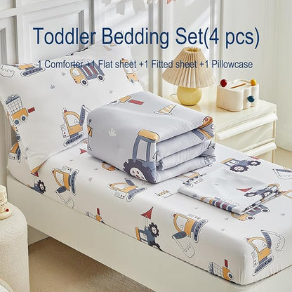 JHXHMX 4 Pieces Toddler Bedding Set - Image 7