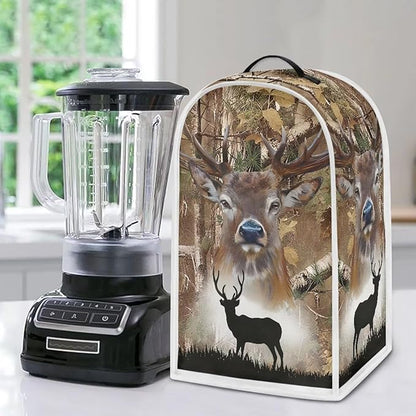 Talayituse Elk Hunting Camo Forest Print Blender Dust Cover, Fingerprint - Image 5