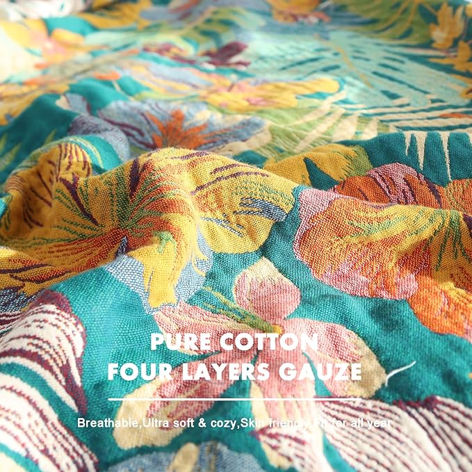 MSGKV Cotton Bed Blanket for Couch and Sofa Blankets for Living Room Bedroom - Image 6