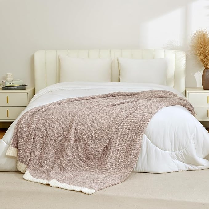 Snuggle Sac Heather Taupe Throw Blanket - Image 2
