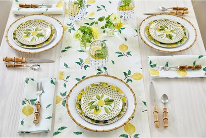 Solino Home Lemon Print Table Runner 60 inch - Image 3