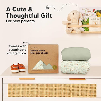 2-Pack Mini Crib Sheets Fitted - Image 9