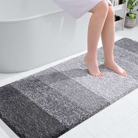 OLANLY Bathroom Rug Mat 59x24, Extra Soft and Absorbent Microfiber Bath Rugs by OLANLY