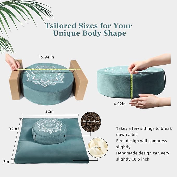 Meditation Zafu Cushion Set - Image 5