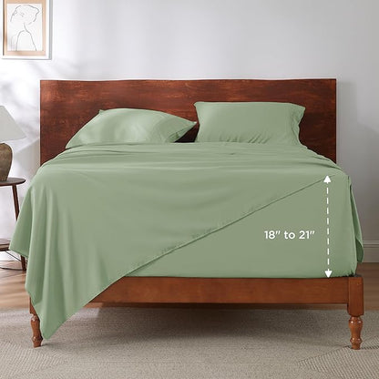 Bedsure Deep Pocket Full Size Bed Sheets Set - Image 8