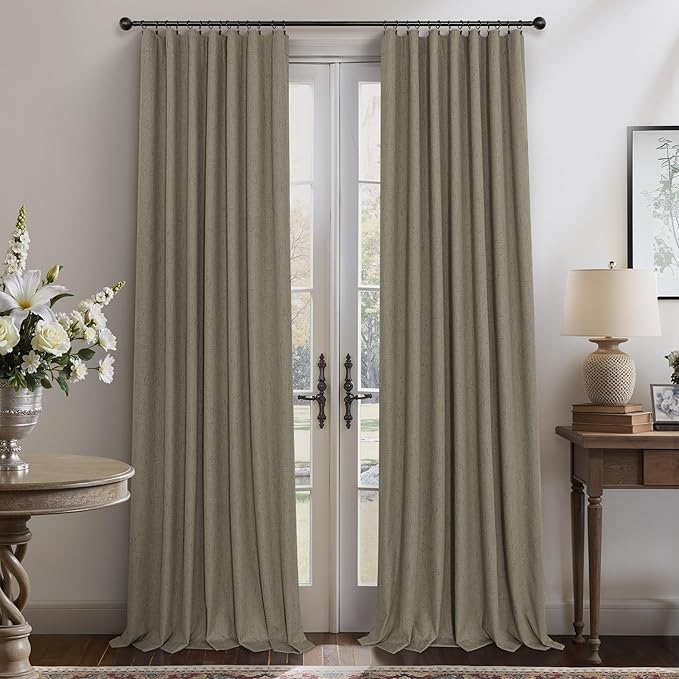 Pitalk Taupe Blackout Curtains 84 Inches Long - Image 7