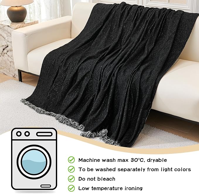 MYSKY HOME Couch Cover for Sectional Sofa, 2 Pieces Chenille Couch Covers for L - Image 7