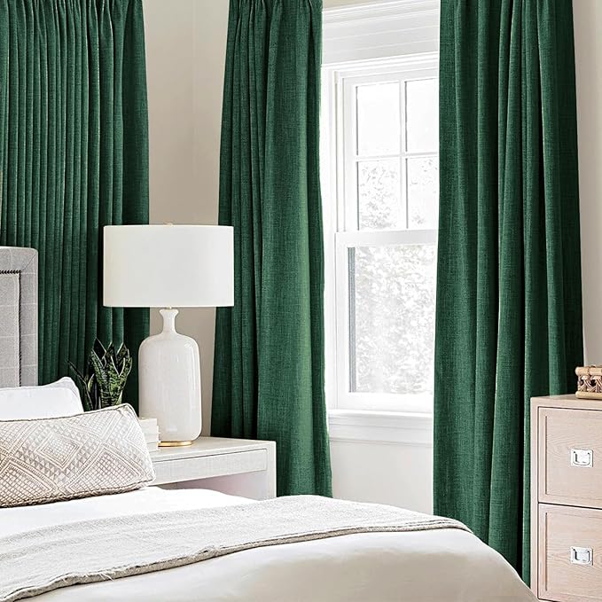 MIULEE 100% Blackout Linen Curtains - Image 2