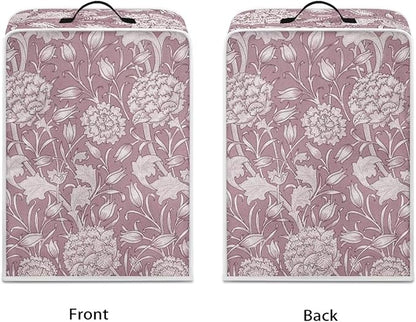 Red William Morris Coffee Maker Cover – Dust Protection Stain Resistant - Image 2